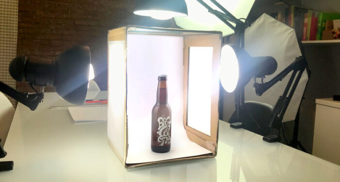 fotografía de producto caja de luz